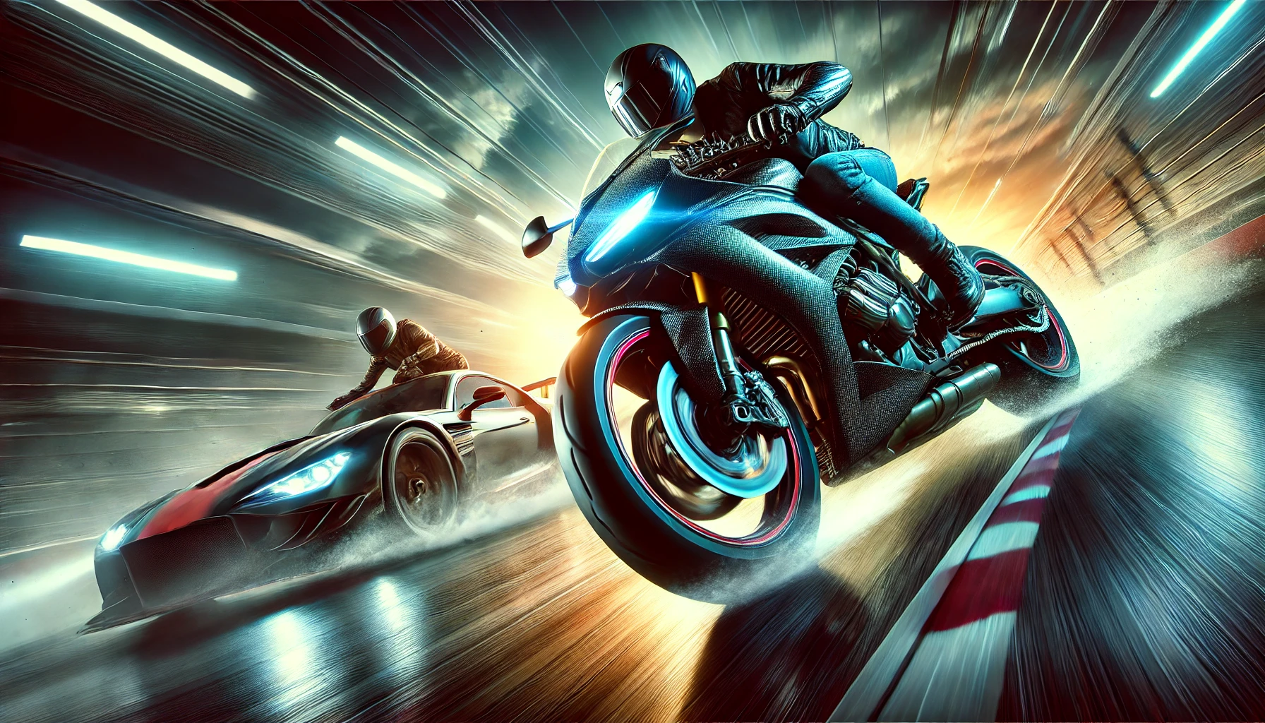 Game of Nerve Riding the Bullet, Bike, or Car to Victory