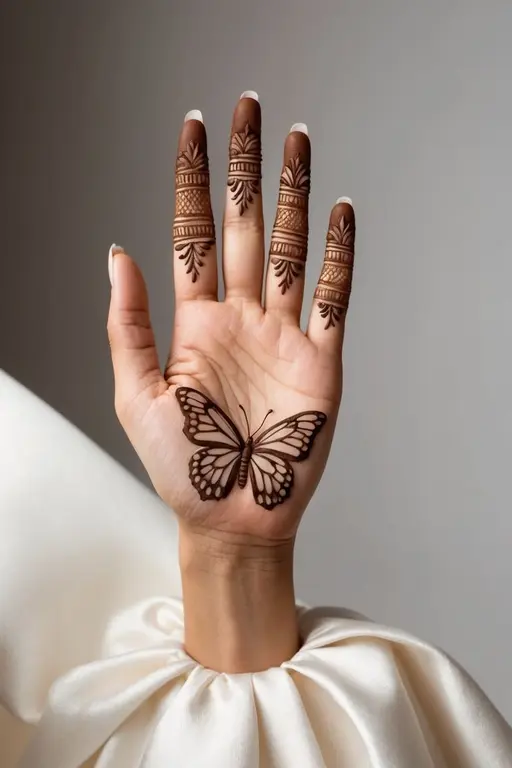 Butterfly Motif mehendi design Butterfly Motif mehendi design