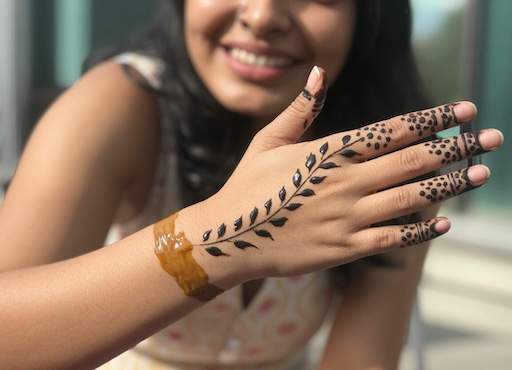 Leafy Vine Design mehendi design Leafy Vine Design mehendi design